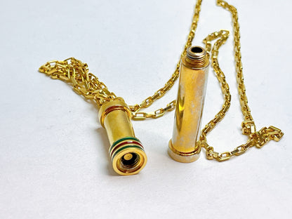 GUCCI Vintage Pill Case Venetian Chain Gold Necklace