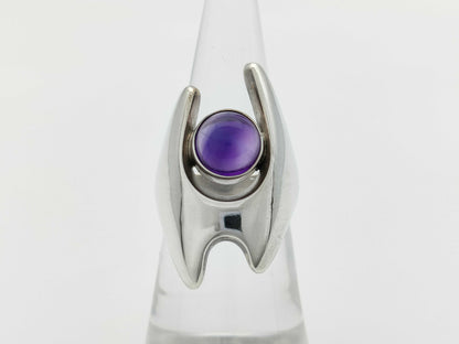 Georg Jensen 139 Amethyst Henning Koppel Ring AG925 Vintage Ring