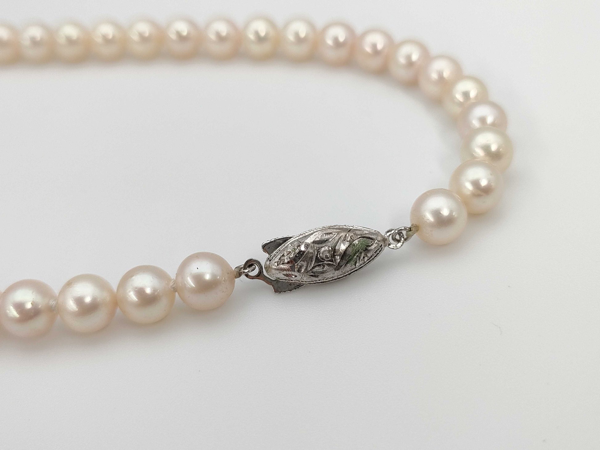 Pearl Diameter Approx. 6.5-6.8mm SV 26.0g Necklace 