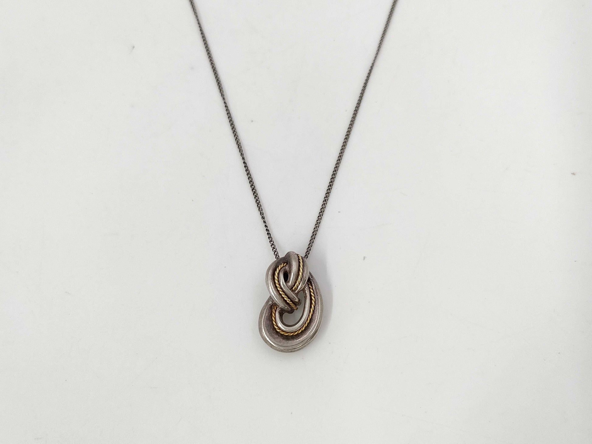 Tiffany&Co. Tiffany Twist Knot Necklace 925/Part 750 Necklace