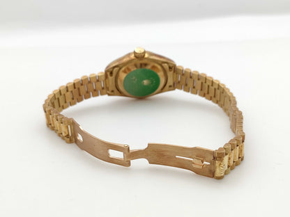 ROLEX 69178 U946083 Champagne Dial 18K Gold Women's Watch