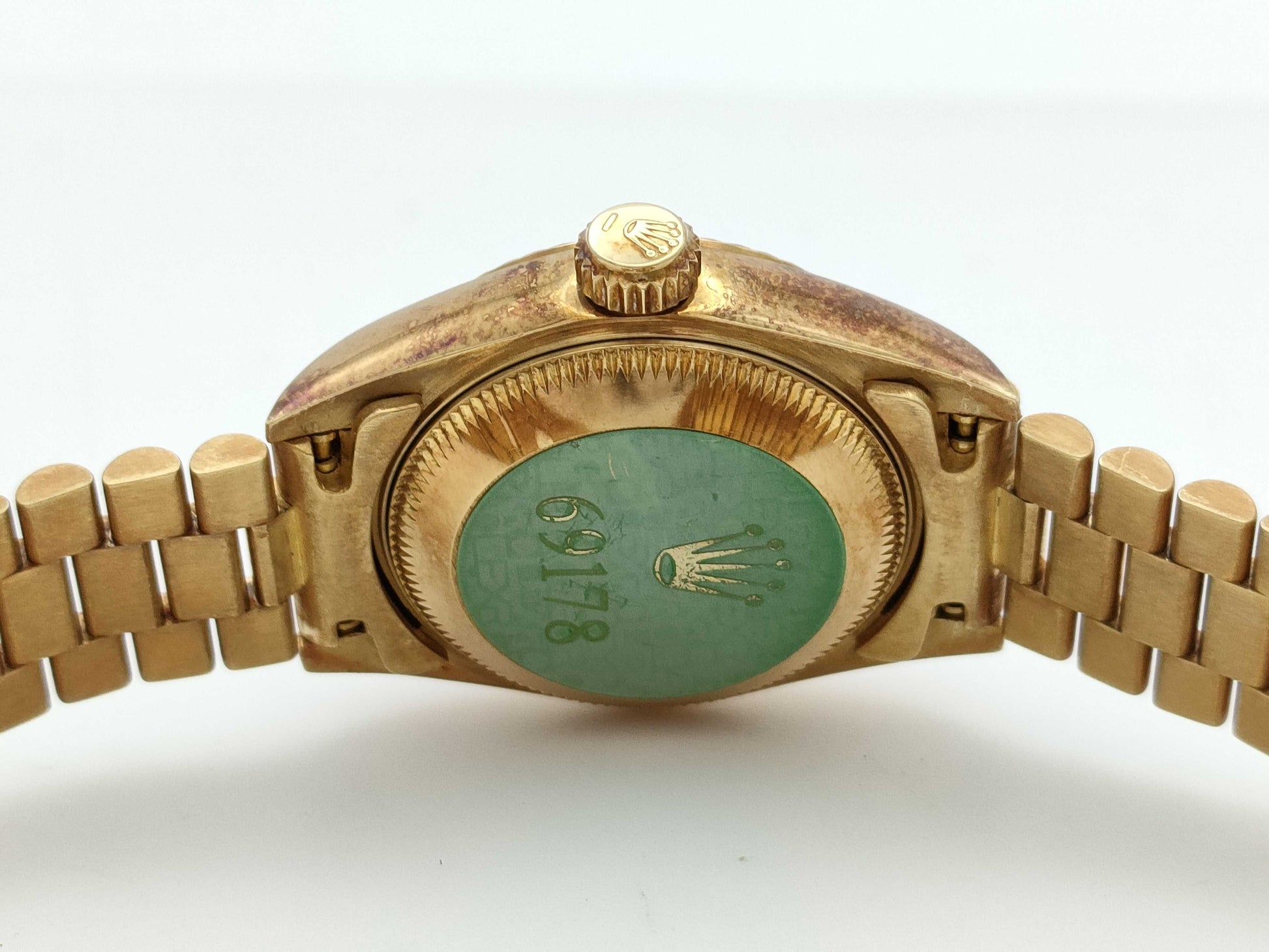 ROLEX 69178 U946083 Champagne Dial 18K Gold Women's Watch