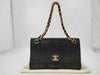 CHANEL Double Flap Chain Lambskin Shoulder Bag