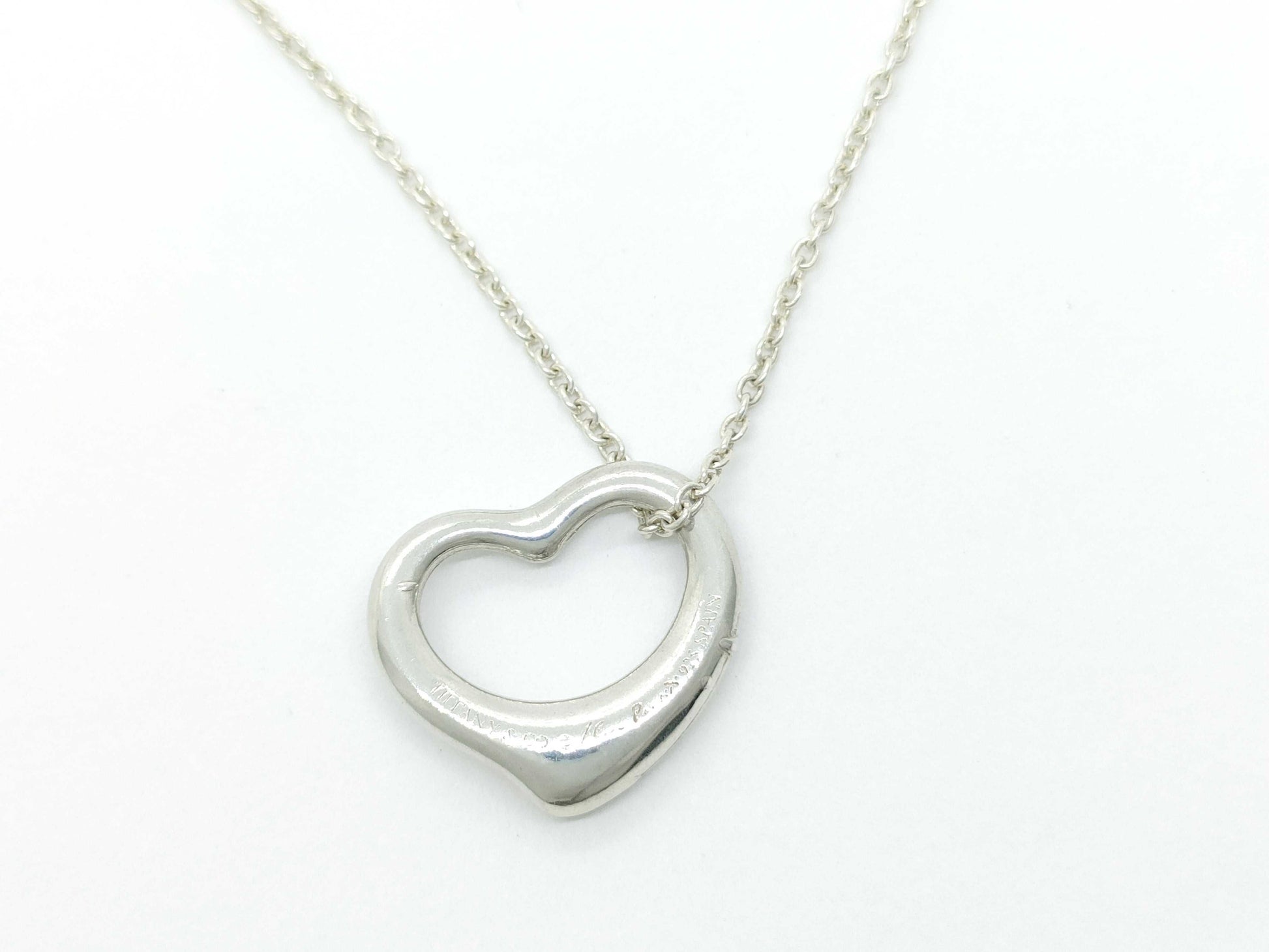 Tiffany&Co. Open Heart Open Heart Necklace 925 2.7g Necklace