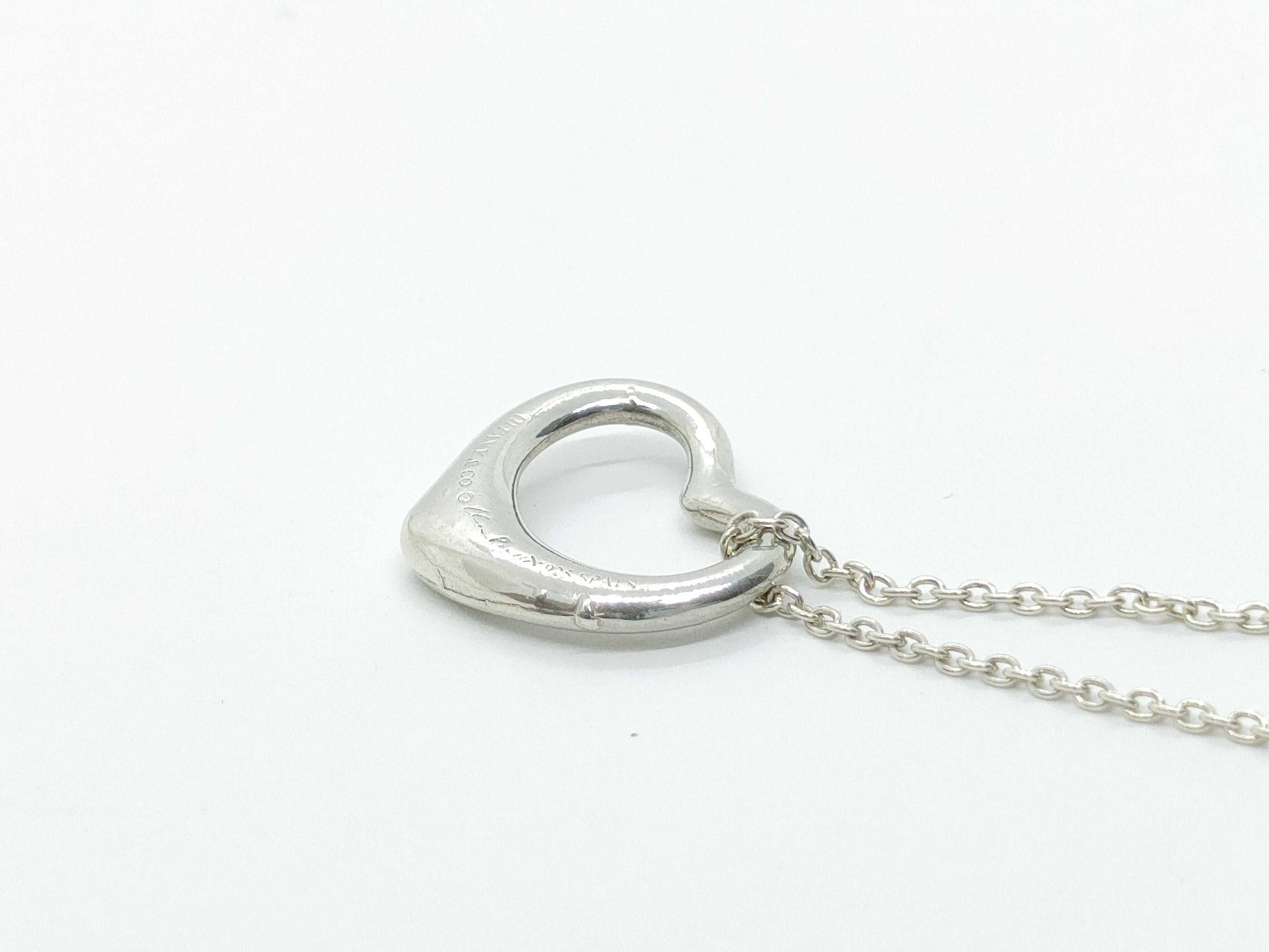 Tiffany&Co. Open Heart Open Heart Necklace 925 2.7g Necklace