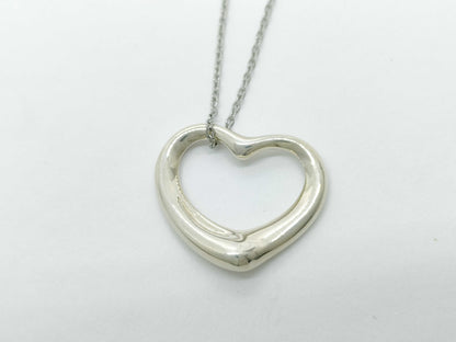 Tiffany & Co. Open Heart Necklace, 925, 4.5mm