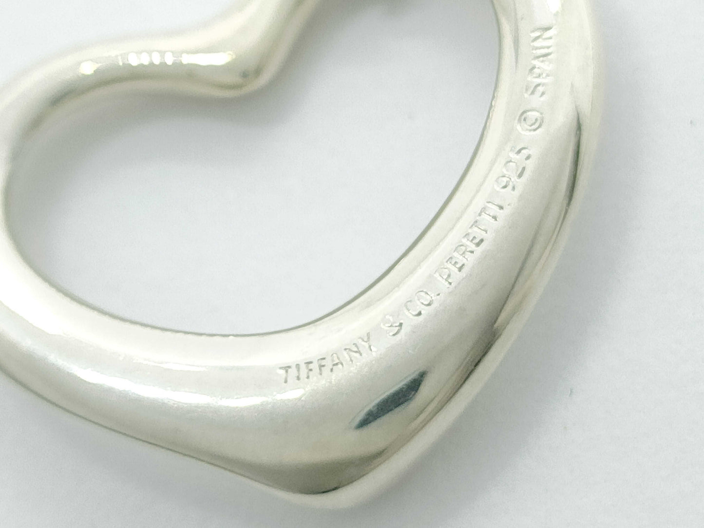 Tiffany & Co. Open Heart Necklace, 925, 4.5mm