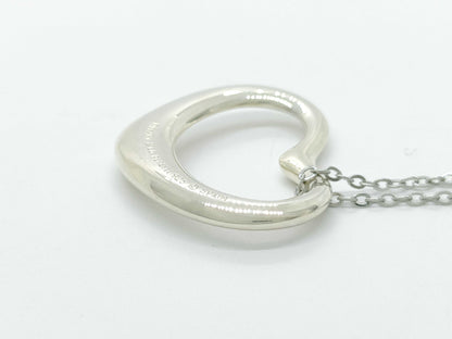 Tiffany & Co. Open Heart Necklace, 925, 4.5mm