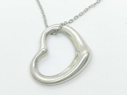 Tiffany & Co. Open Heart Necklace, 925, 4.5g