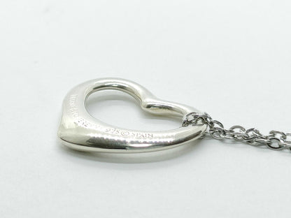 Tiffany & Co. Open Heart Necklace, 925, 2.3g