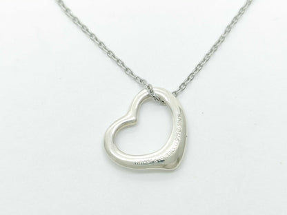 Tiffany & Co. Open Heart Necklace, 925, 2.3g