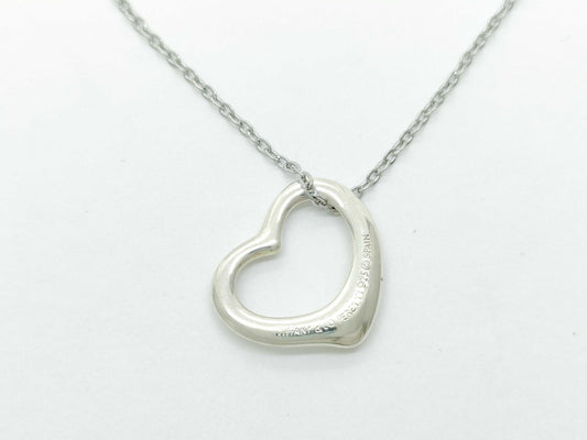 Tiffany & Co. Open Heart Necklace, 925, 2.3g