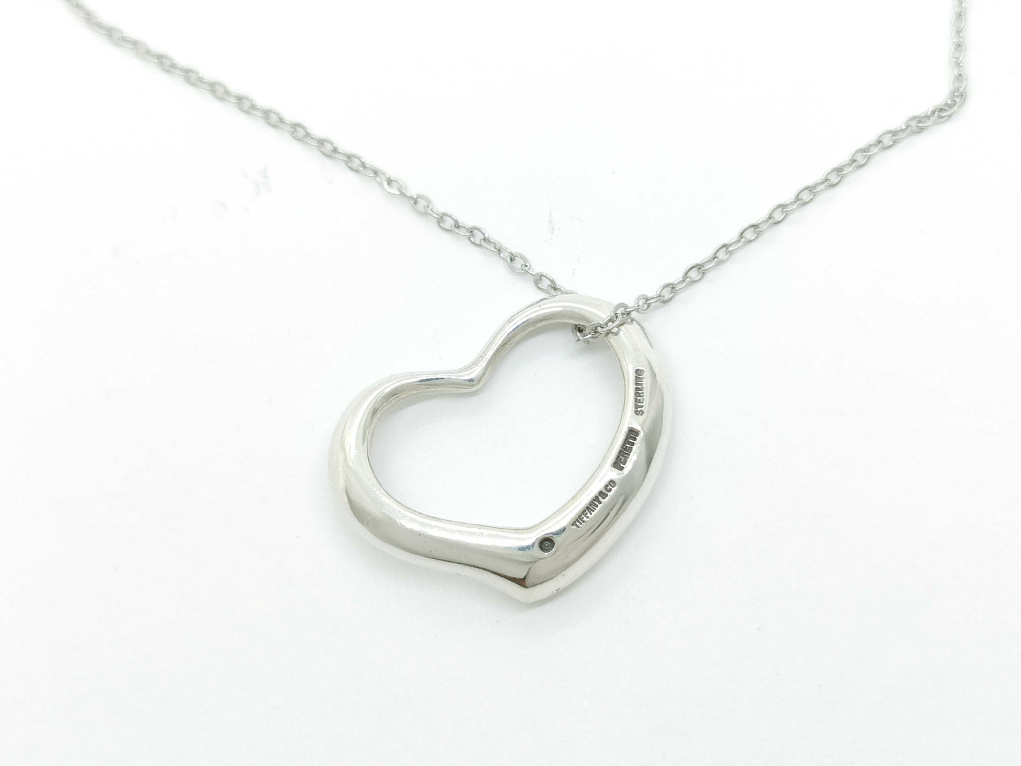 Tiffany & Co. Open Heart Necklace, 4.4g