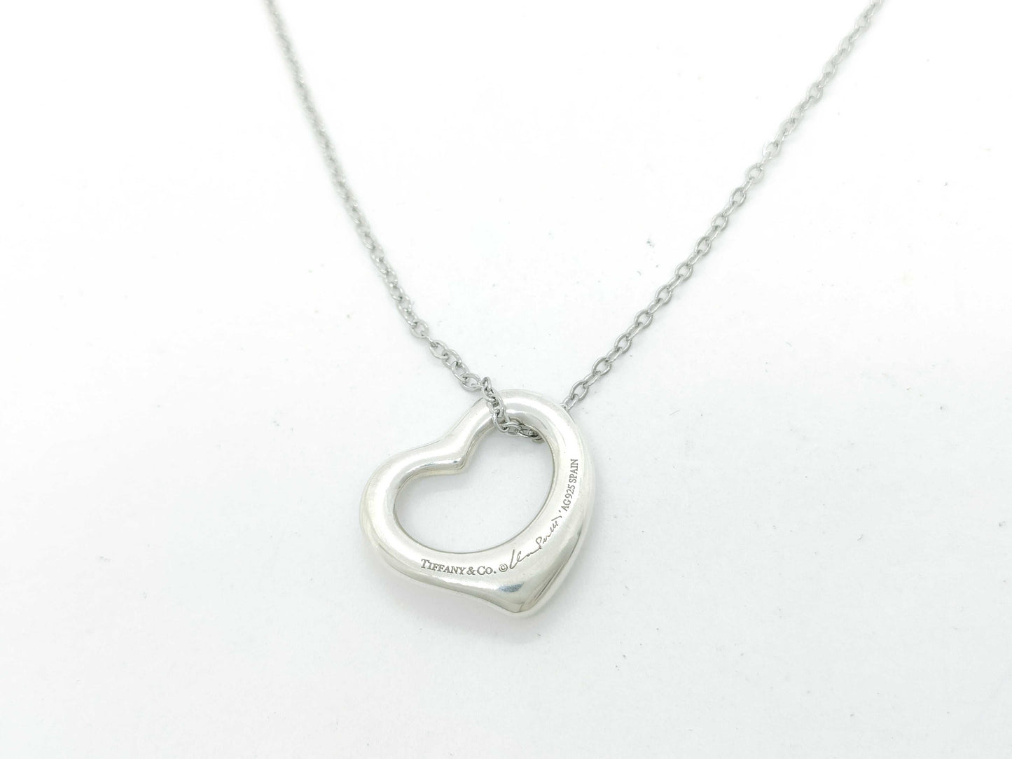 Tiffany & Co. Open Heart Necklace, 3.2g