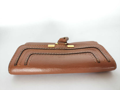 chloe Chloe Long Purse Brown Purse