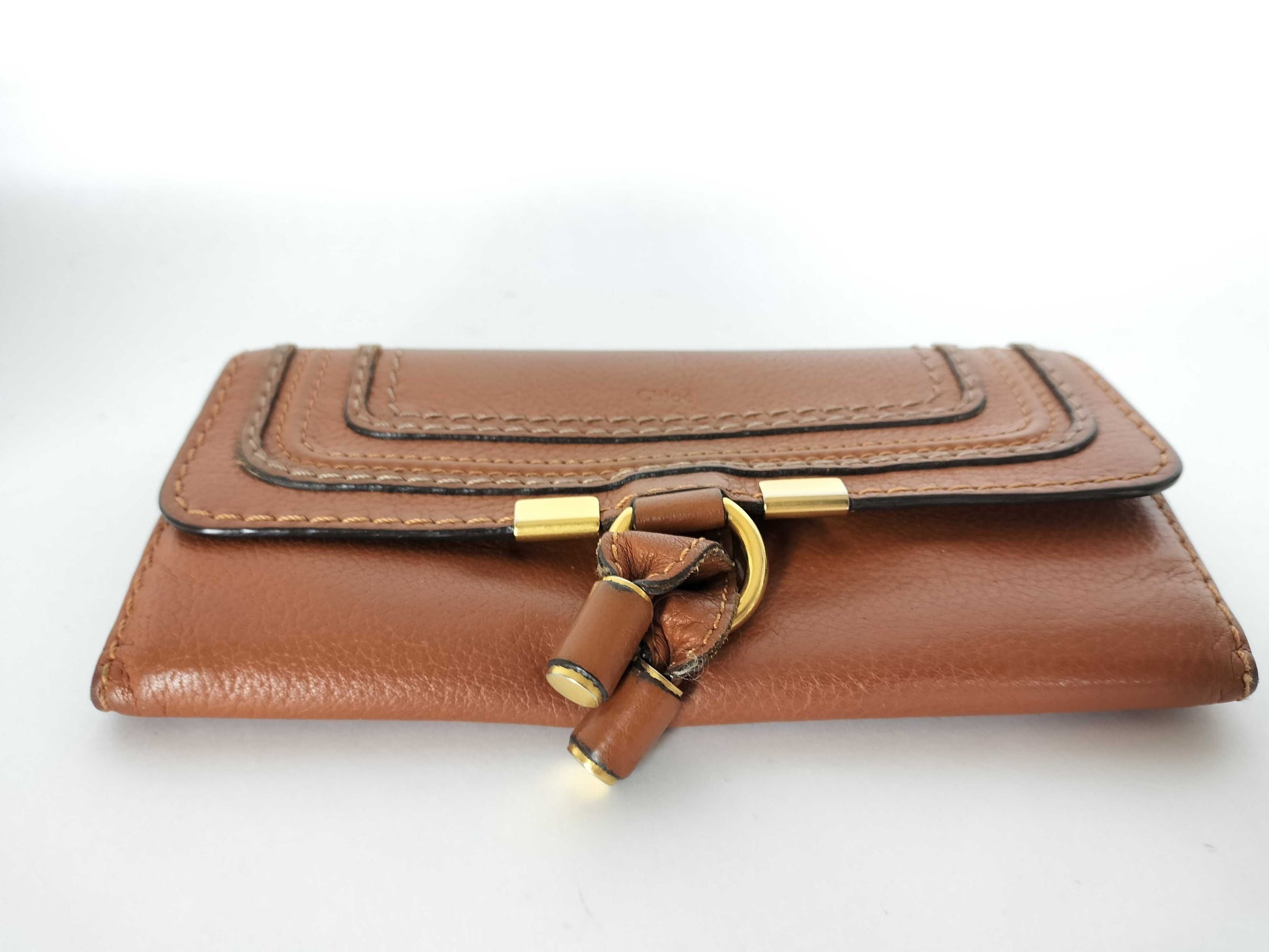 chloe Chloe Long Purse Brown Purse