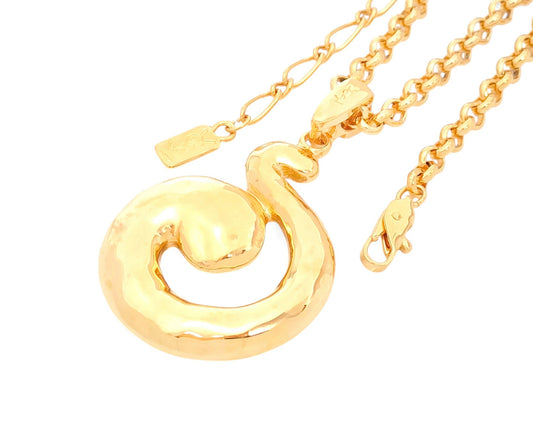 Yves Saint Laurent Yves Saint Laurent ・Gold Color, Large, Motif, Pendant, Necklace, 27.7g Necklace