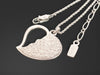 Yves Saint Laurent Yves Saint Laurent ・Silver Collar, Large, Heart Design, Pendant, Necklace, 10.9g Necklace