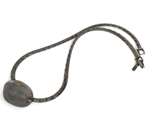 Yves Saint Laurent Yves Saint Laurent - Black Color - Motif Design - Necklace - 26.6g Ring