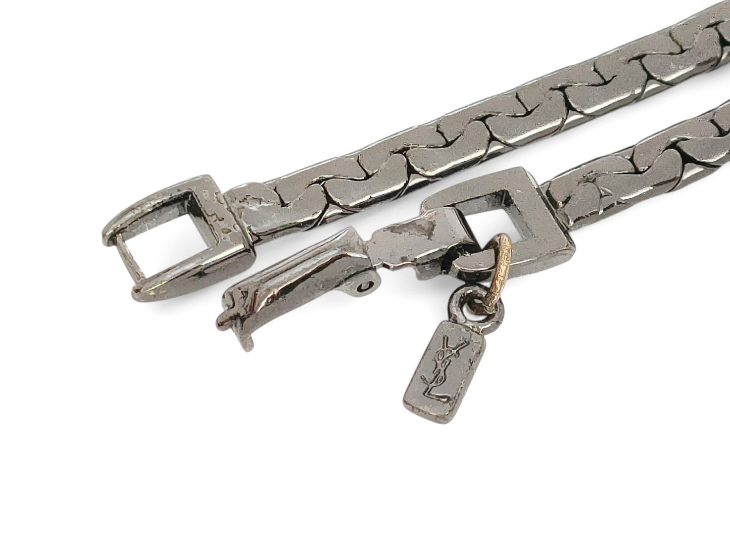 Yves Saint Laurent Yves Saint Laurent - Black Color - Motif Design - Necklace - 26.6g Ring