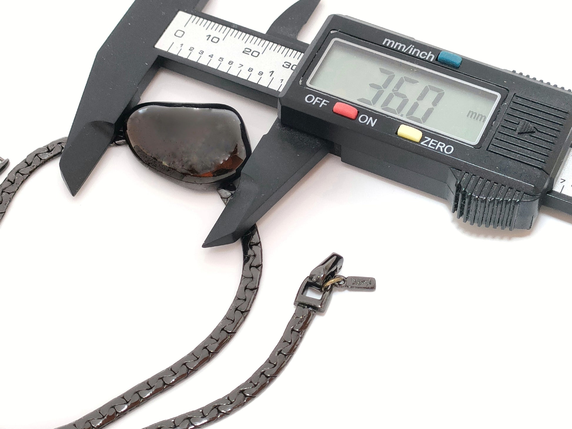 Yves Saint Laurent Yves Saint Laurent - Black Color - Motif Design - Necklace - 26.6g Ring