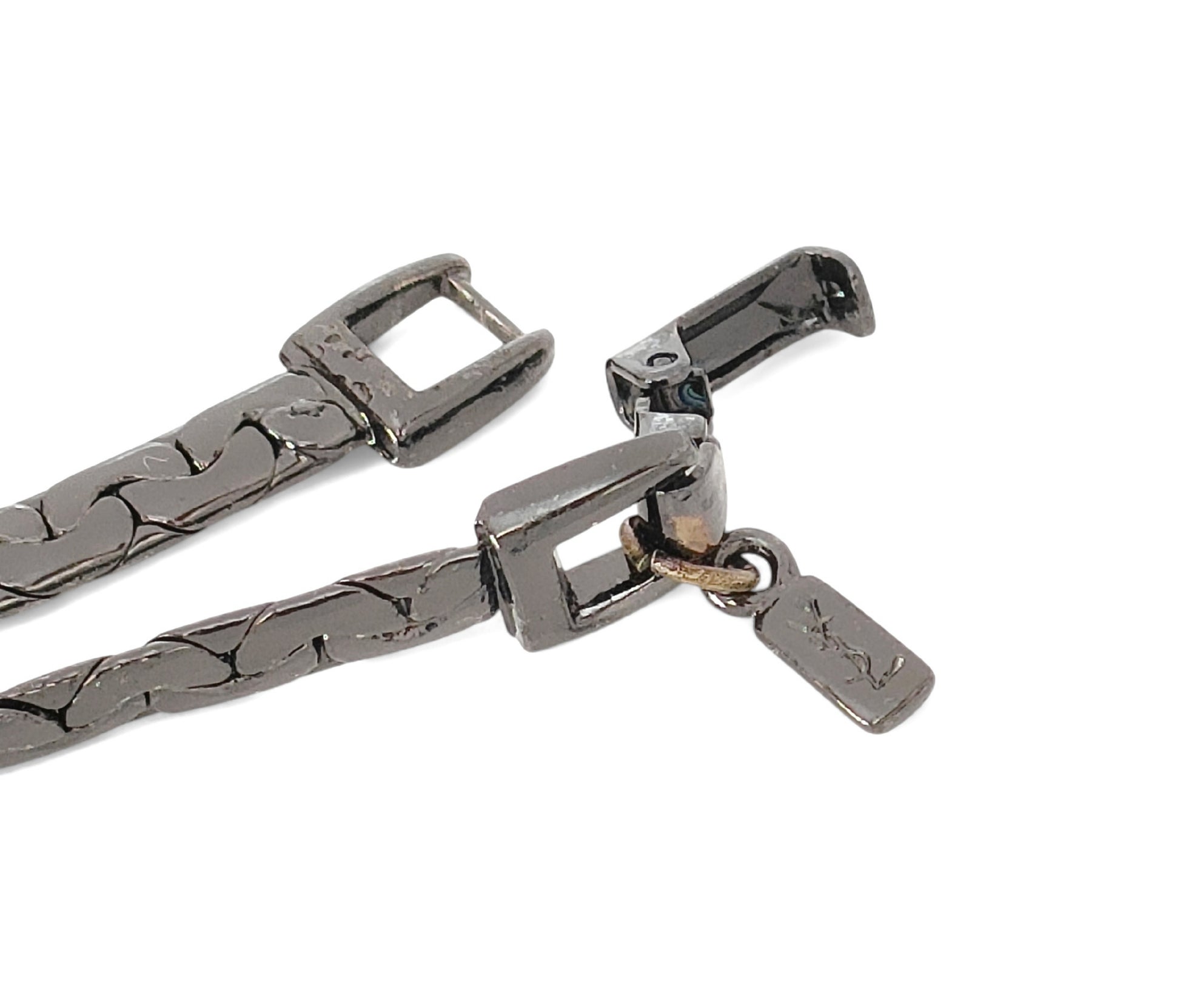 Yves Saint Laurent Yves Saint Laurent - Black Color - Motif Design - Necklace - 26.6g Ring