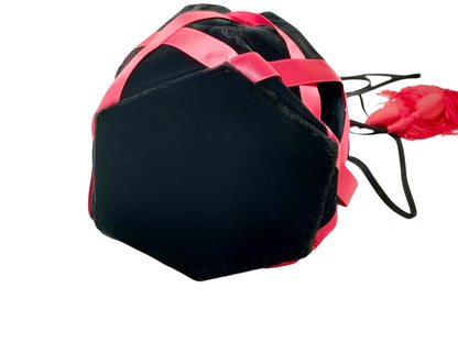 Yves Saint Laurent Tassel Velor Drawstring Shoulder Bag