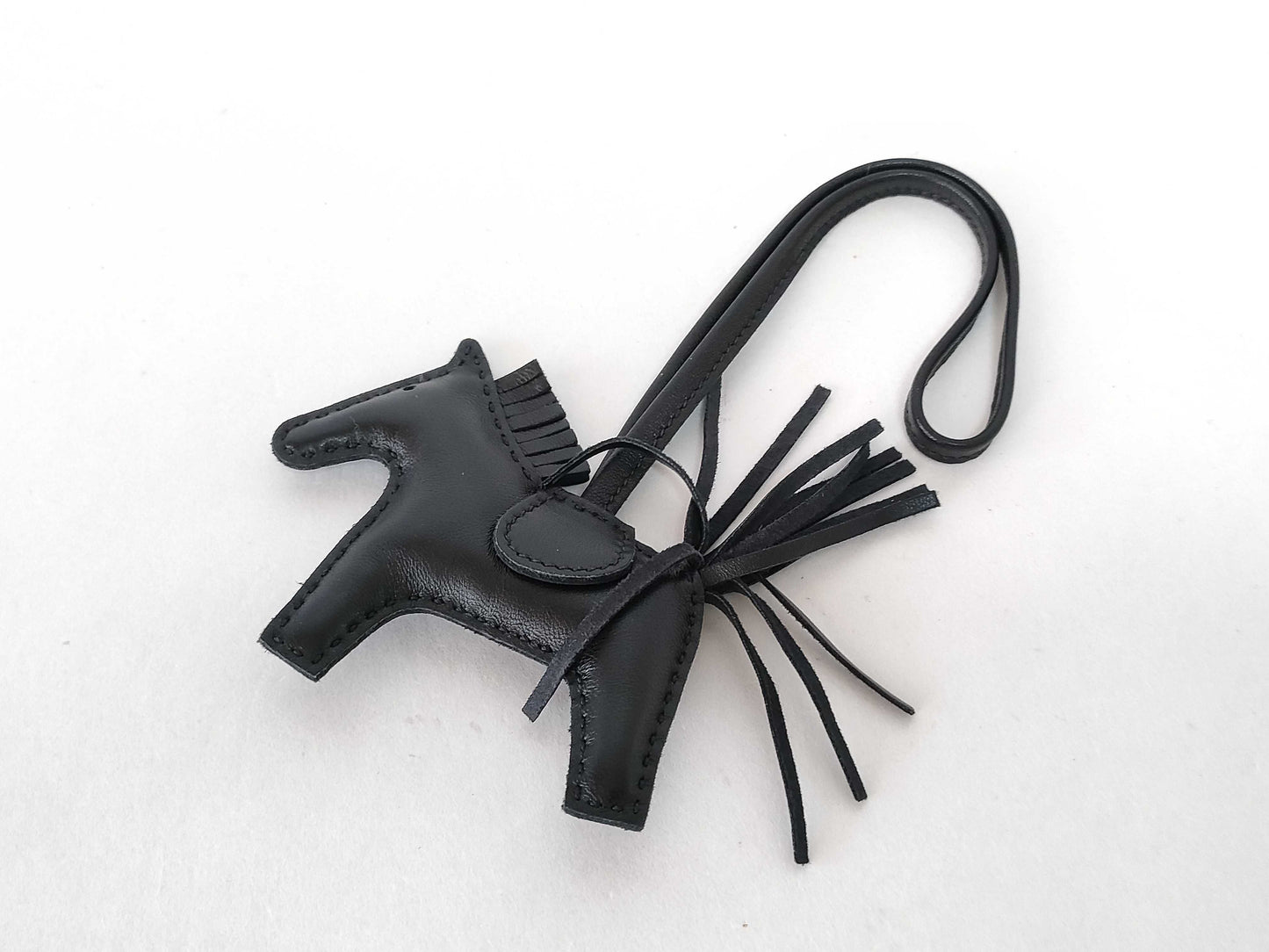 HERMES Hermes U Engraved Rodeo Charm PM Black Other Accessories Other Accessories