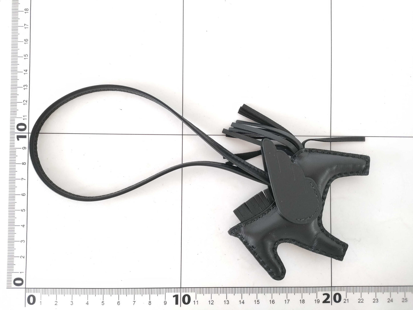 HERMES Hermes Charm Rodeo Pegasus PM Black x Agnomero/Swift K Engraved Other Accessories Other Accessories