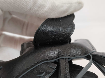 HERMES HERMES Charm Rodeo Pegasus PM Black x Agnomillo / Swift W Engraved Key Case / Key Chain Other Accessories