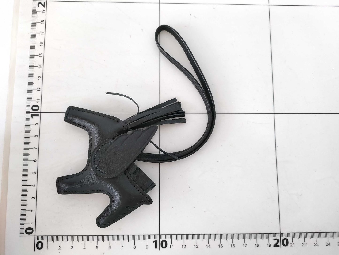 HERMES HERMES Charm Rodeo Pegasus PM Black x Agnomillo / Swift W Engraved Key Case / Key Chain Other Accessories