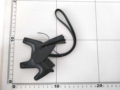 HERMES HERMES Charm Rodeo Pegasus PM Black x Agnomillo / Swift W Engraved Key Case / Key Chain Other Accessories