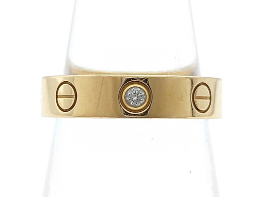 Cartier Mini Love #48 1PD YG 750 4.3g Ring 