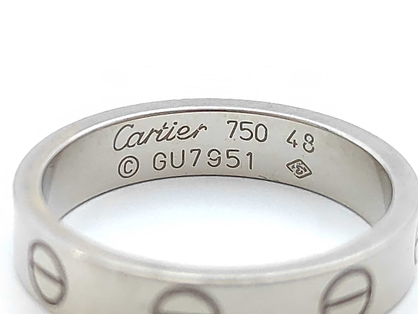 Cartier Mini Love #48 WG 750 3.8g Ring 