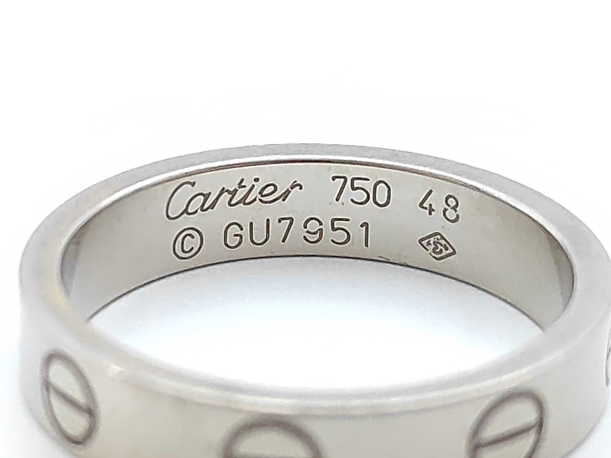 Cartier Mini Love #48 WG 750 3.8g Ring 