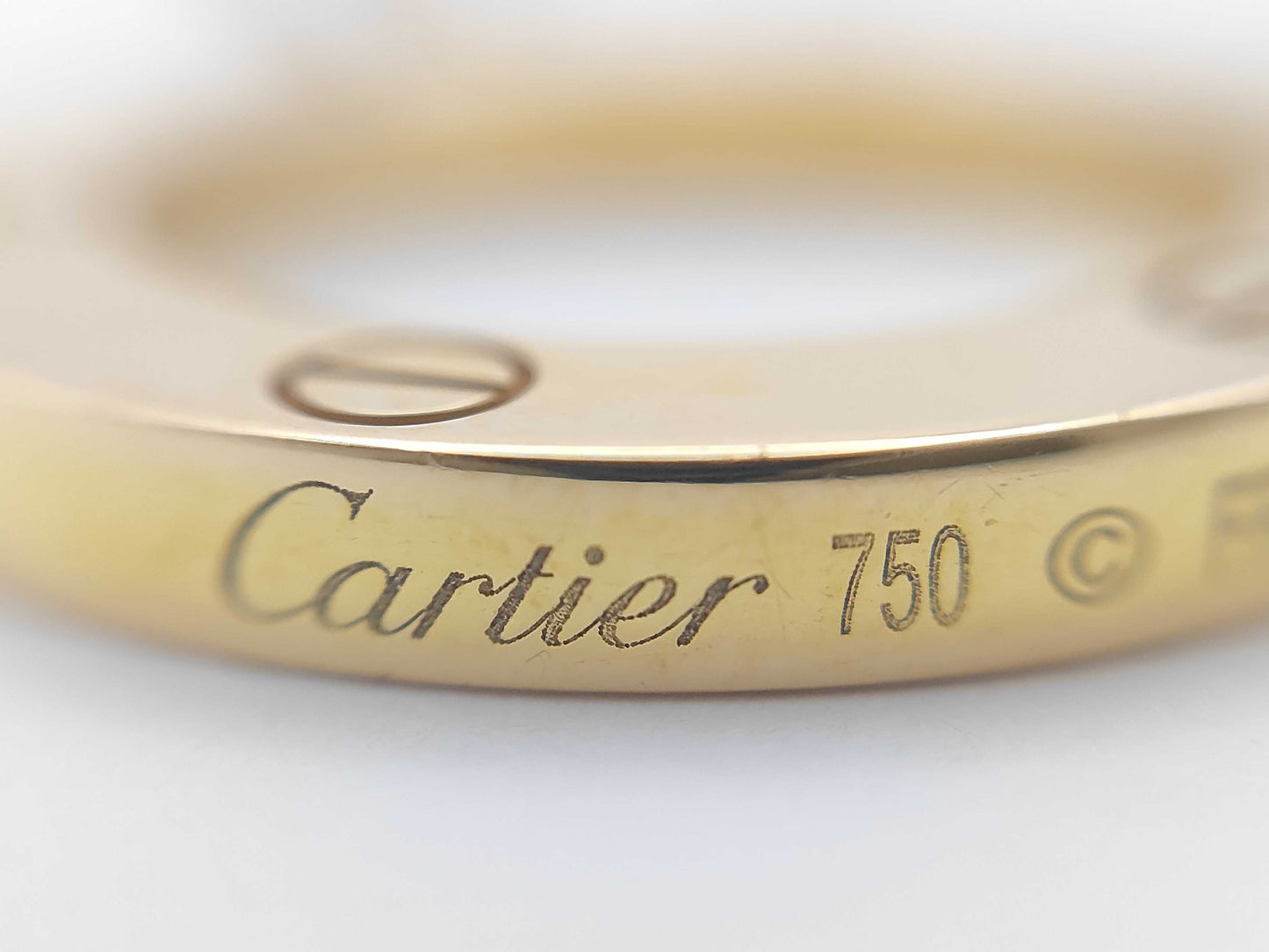 Cartier Love Circle YG 750 13.1g Necklace 