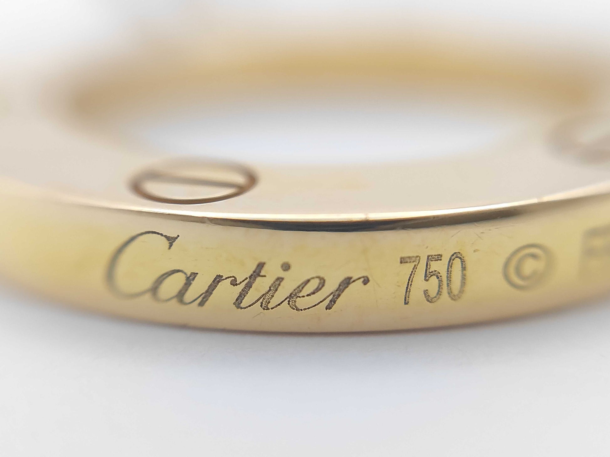 Cartier Love Circle YG 750 13.1g Necklace 