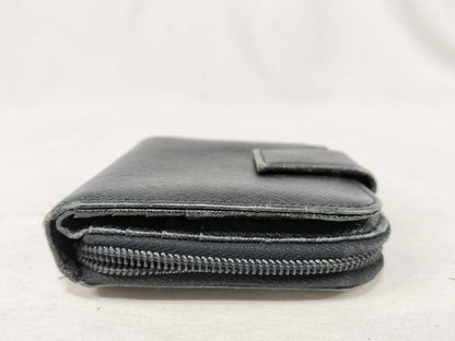 PRADA Triangle Logo Bi-Fold Wallet Broken Zipper Wallet
