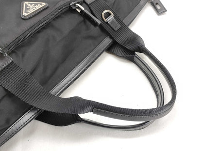 PRADA Nylon VS184 Triangle Logo Boston Bag Tote Bag
