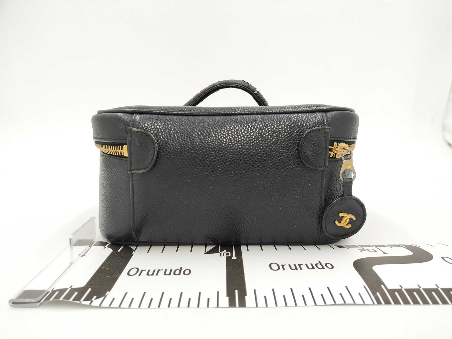 CHANEL Cocomark Caviar Skin Vanity Bag Vanity Bag