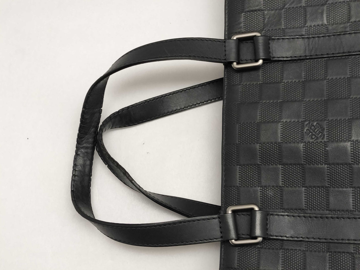 LOUIS VUITTON Damier Anfini Damier Anfini Tadao Black Tote Bag Tote Bag