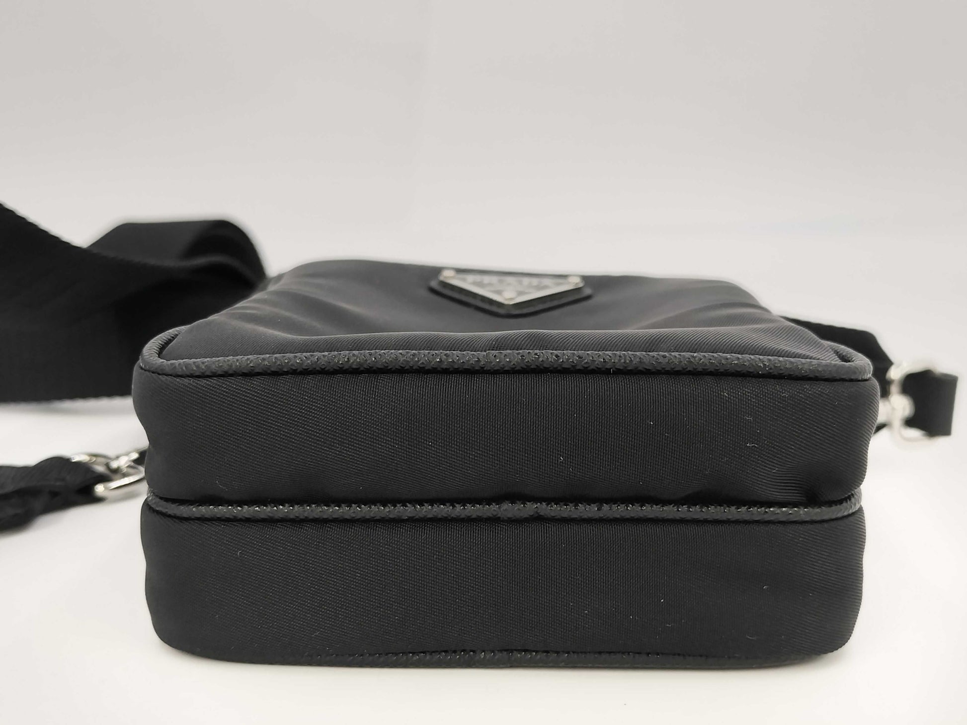 PRADA 2ZT066 Tesuto Nylon Phone Pouch Shoulder Bag Triangle Logo Shoulder Bag