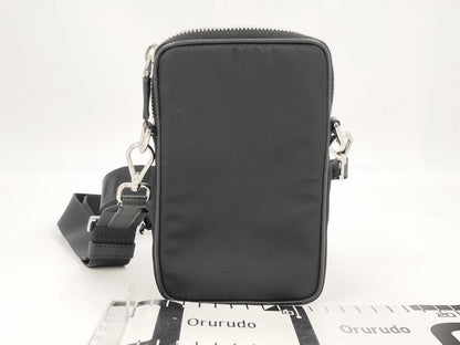 PRADA 2ZT066 Tesuto Nylon Phone Pouch Shoulder Bag Triangle Logo Shoulder Bag