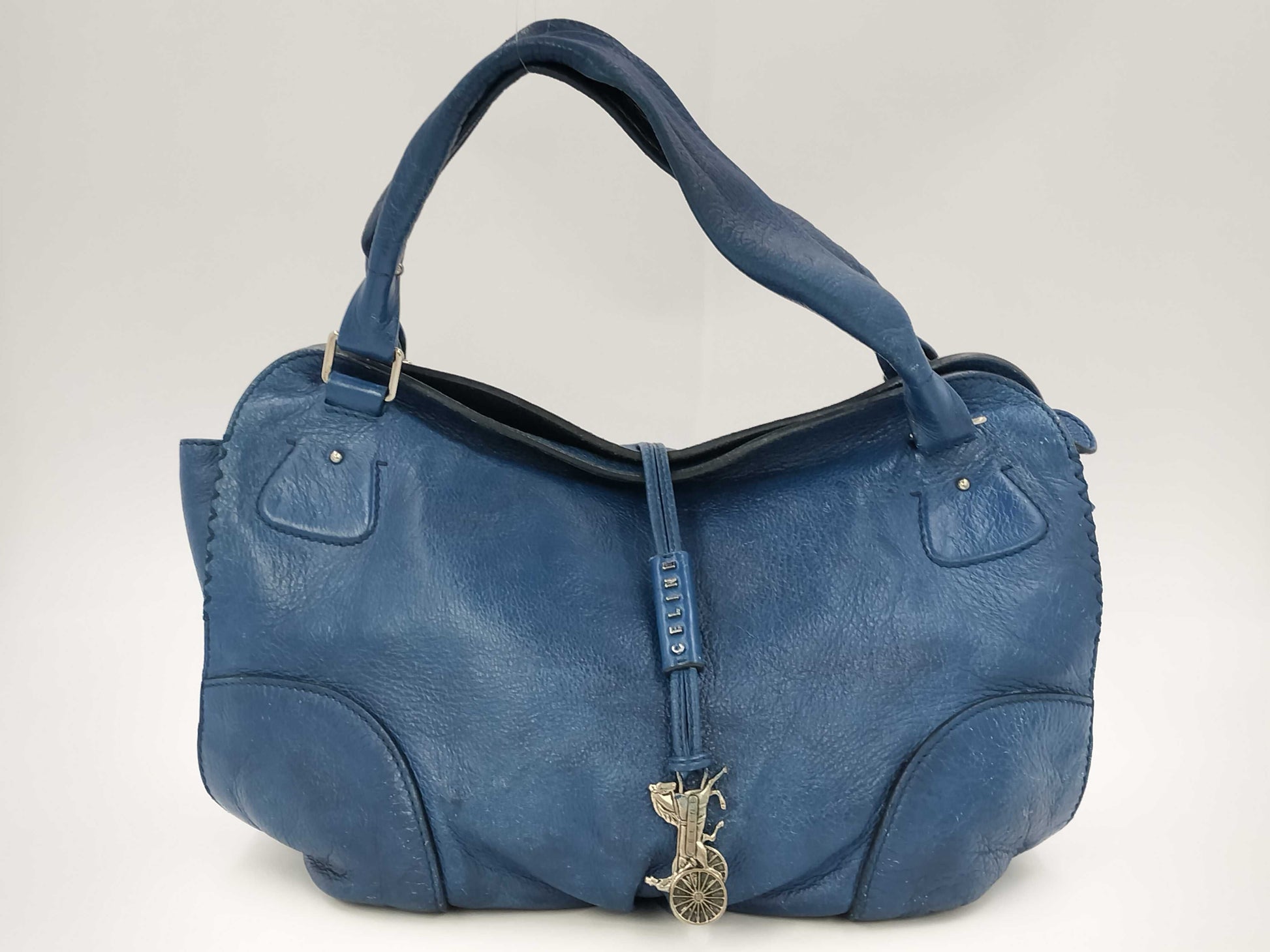 CELINE Bittersweet Carriage Charm Leather Handbag