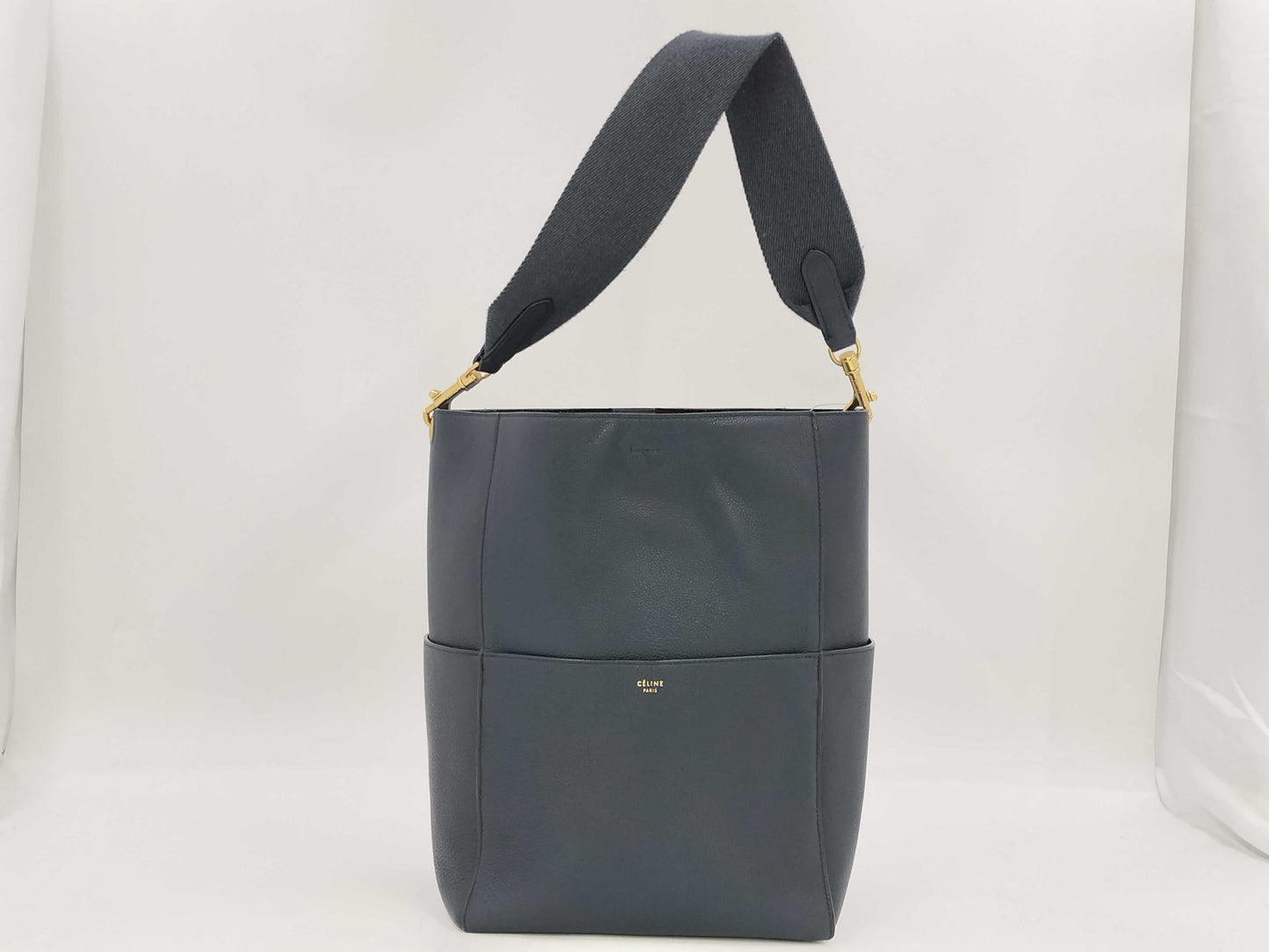 CELINE 189593 Sangle Baguette Medium Shoulder Bag Tote Bag