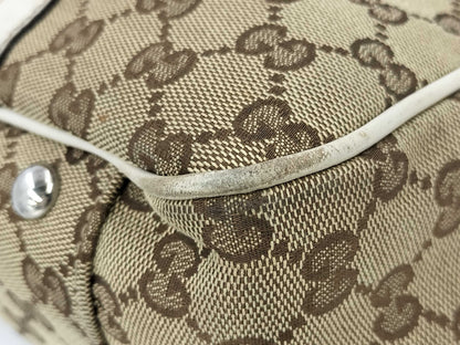 GUCCI 232957 GG Canvas Interlocking Bracket GG Twins Tote Bag Tote Bag