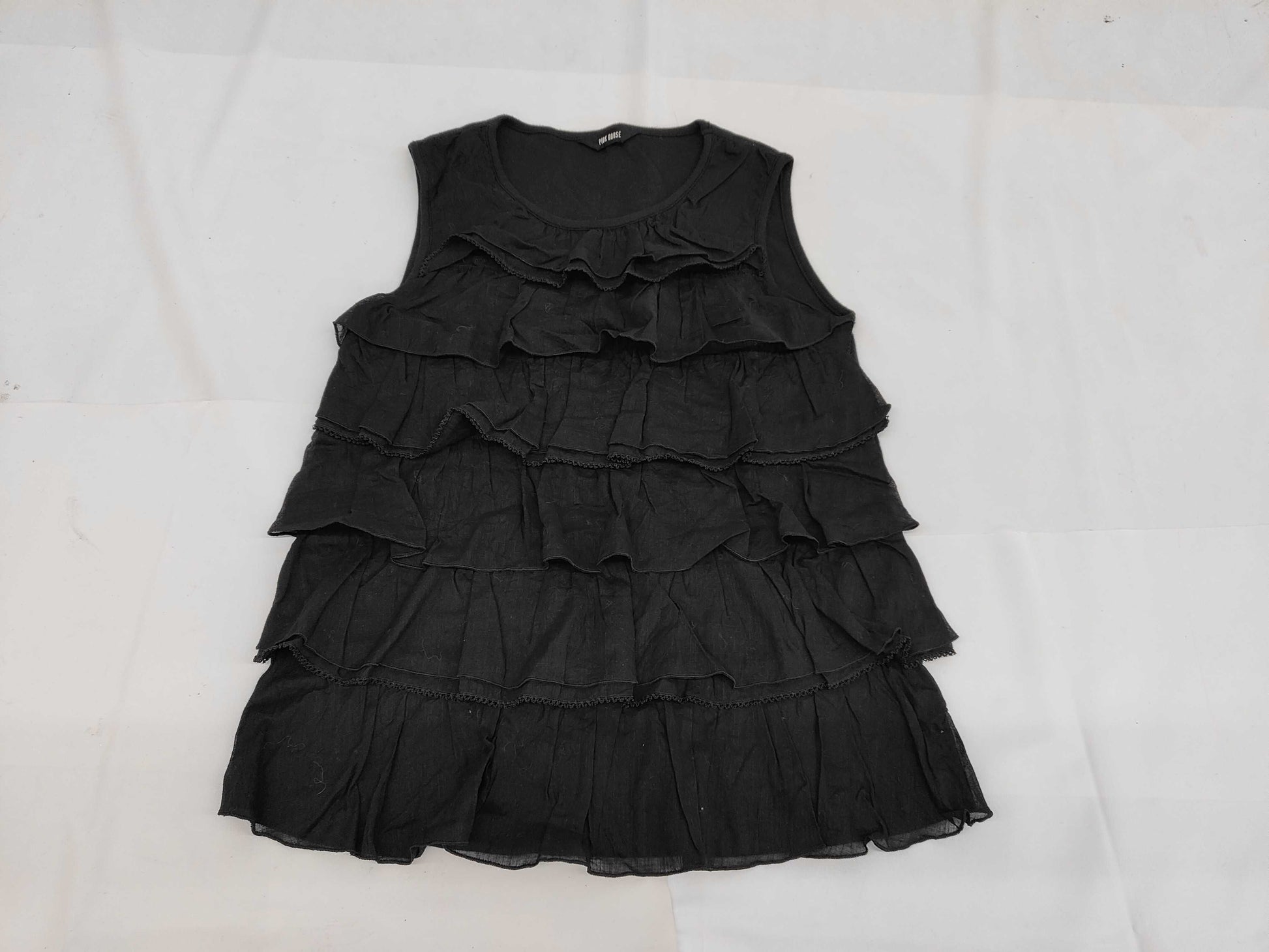 Pink House Ruffle Sleevless Size L Dress