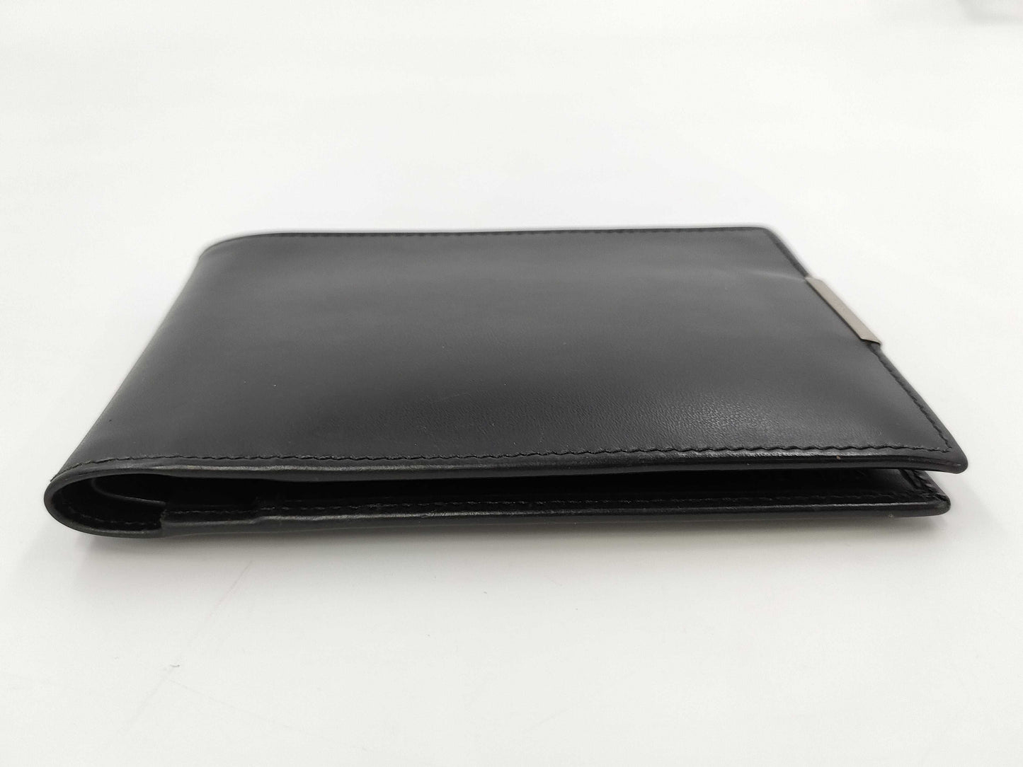 PRADA Prada Trapper Black Leather Bi-Fold Wallet Wallet