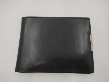 PRADA Prada Trapper Black Leather Bi-Fold Wallet Wallet