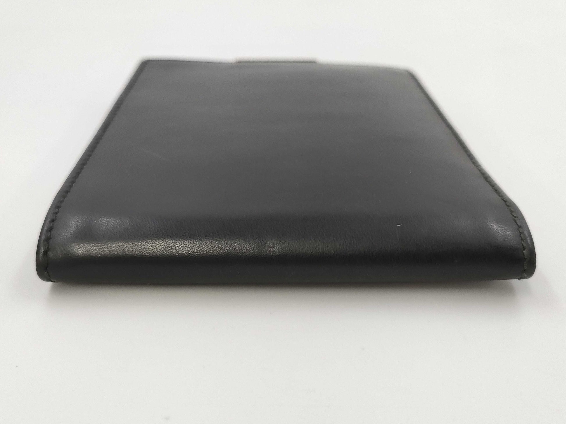 PRADA Prada Trapper Black Leather Bi-Fold Wallet Wallet